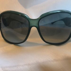 Authentic Gucci Green Sunglasses With Side Buckle